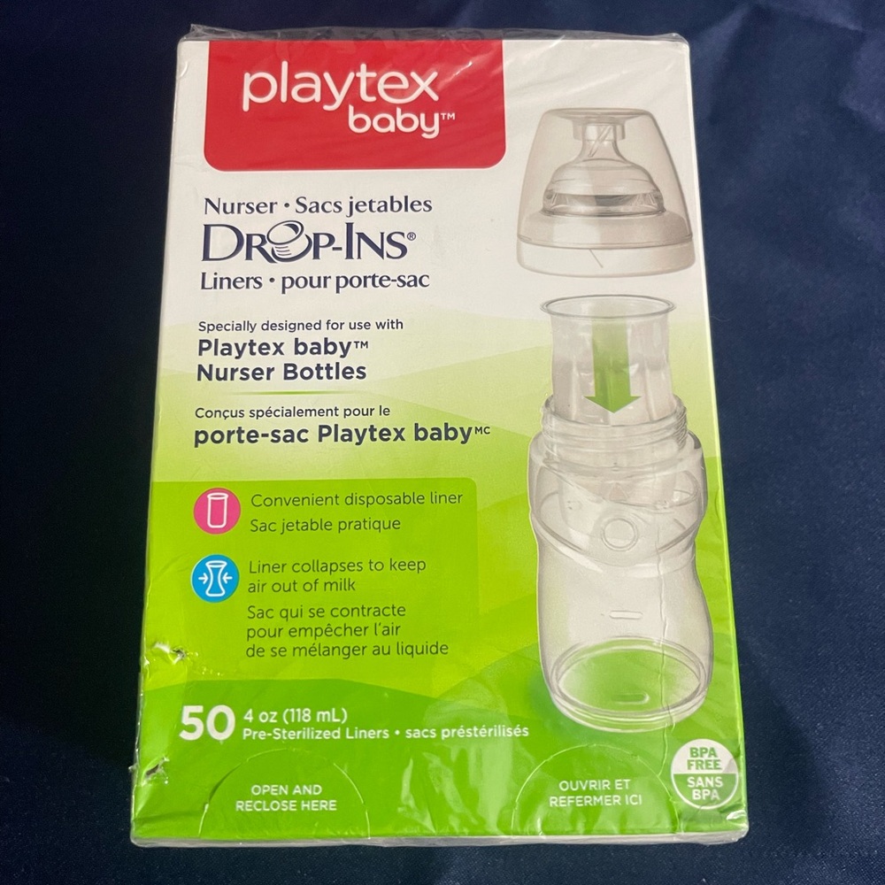 Playtex Baby Nurser Drop-Ins Liners 4 oz 50 count